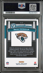 2025 Panini Donruss Downtown Brian Thomas Jr. #2 — PSA 9 — PSA cert 152491591 — back