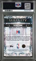 2025 Topps Chrome Serenity VJ Edgecombe Blue Refractor #SY-13 – PSA 10 — PSA cert 152491587 — back