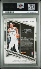 2023 Panini Spectra Victor Wembanyama International #137 – PSA 10 — PSA cert 142848878 — back