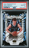 2022 Panini Crown Royale Rookie Royalty Jake LaRavia Gold #19 – PSA 10 — PSA certificate 148212933 — front