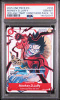 2025 One Piece Monkey D. Luffy 3 Brothers Pack ST01-012 – PSA 10 — PSA cert 148128341 — front