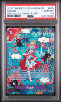 Sugar OP10-065 special alternate art PSA 10 front