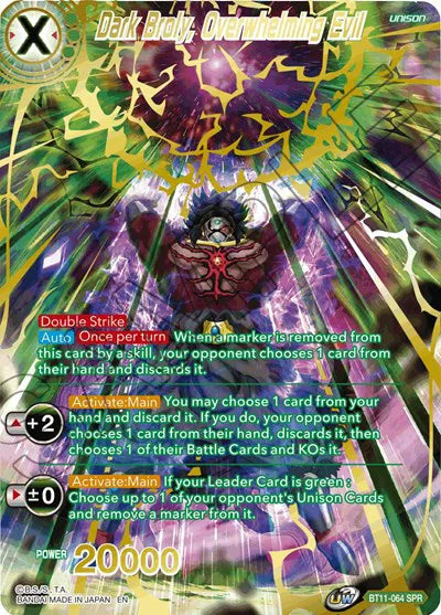 Dark Broly, Overwhelming Evil (SPR) BT11-064 catalogue image