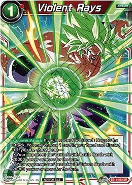 01 Dragon Ball Super Violent Rays BT11-030 — Raw (Tournament Promo) - Violent Rays BT11-030 catalogue image