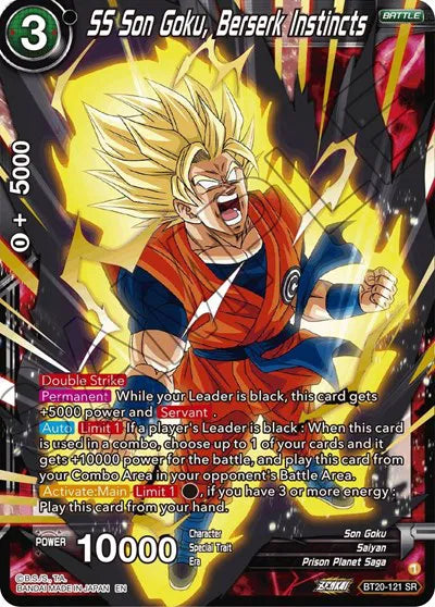 15 Dragon Ball Super SS Son Goku, Berserk Instincts BT20-121 - SS Son Goku, Berserk Instincts BT20-121 catalogue image