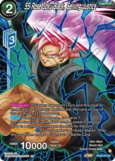 24 Dragon Ball Super SS Rose Goku Black, Serving Justice EX22-04 - SS Rose Goku Black, Serving Justice EX22-04 catalogue image