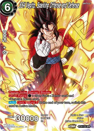 SS4 Vegito, Sparking Offense and Defense (SPR) BT24-122 catalogue image