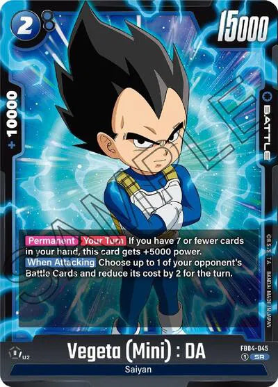08 Dragon Ball Super Fusion World Vegeta (Mini) : DA FB04-045 - Vegeta (Mini) : DA FB04-045 catalogue image