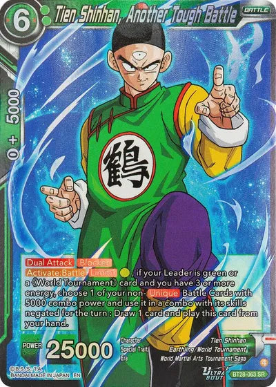 11 Dragon Ball Super Tien Shinhan, Another Tough Battle BT28-063 - Tien Shinhan, Another Tough Battle BT28-063 catalogue image