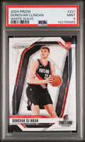 2024 Panini Prizm Donovan Clingan White Wave #221 – PSA 9 — PSA certificate 142765665 — front