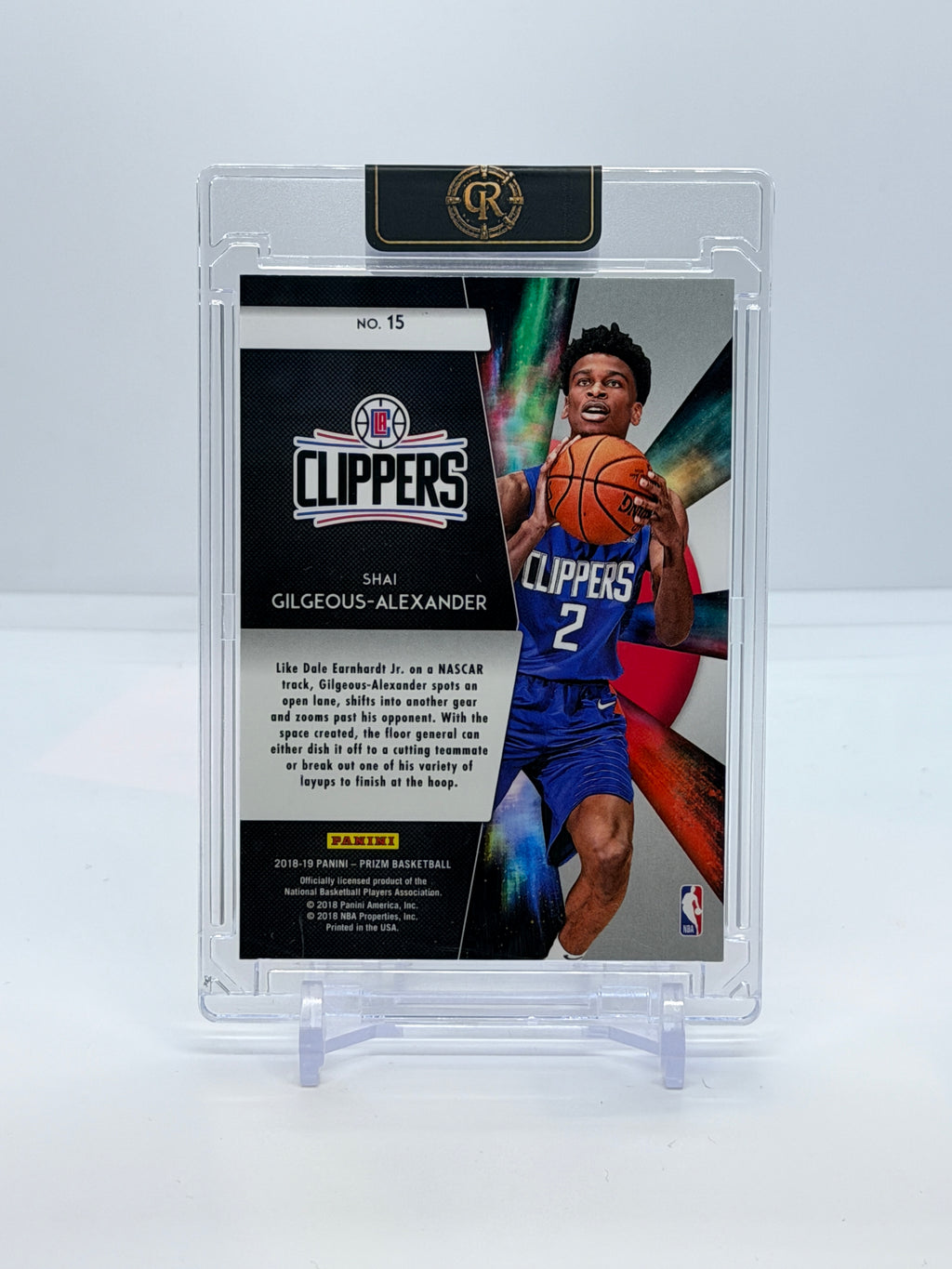 2018-19 Panini Prizm Shai Gilgeous-Alexander Freshman Phenoms RC #15 — Raw
