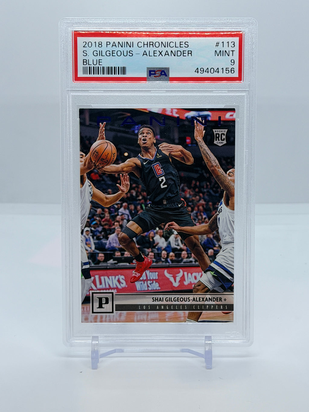 2018 Panini Chronicles Shai Gilgeous-Alexander Blue #113 – PSA 9