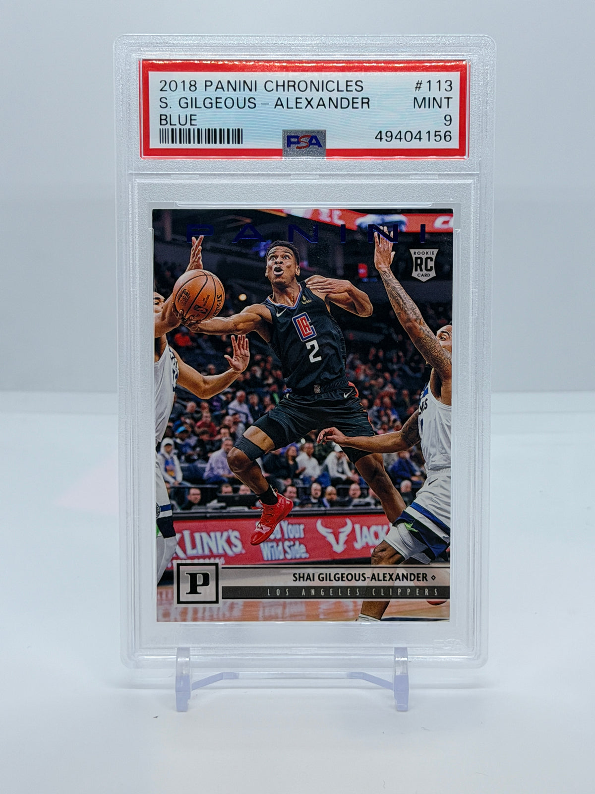 2018 Panini Chronicles Shai Gilgeous-Alexander Blue #113 – PSA 9