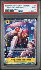 2026 One Piece Donquixote Rosinante Treasure Rare OP12-108 – PSA 9 — PSA cert 148128344 — front