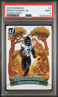 2025 Panini Donruss Downtown Brian Thomas Jr. #2 — PSA 9 — PSA cert 152491591 — front