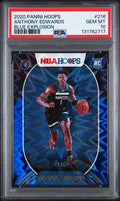 2020 Panini Hoops Anthony Edwards Blue Explosion #216 – PSA 10 — PSA cert 131782717 — front