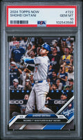 2024 Topps Now Shohei Ohtani #722 — PSA 10 — PSA cert 102543586 — front