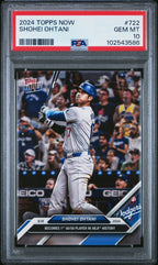 2024 Topps Now Shohei Ohtani #722 — PSA 10 — PSA cert 102543586 — front
