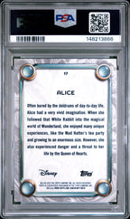 2025 Topps Disney Wonder Alice Gold Foil #17 – PSA 10 — PSA cert 148213866 — back