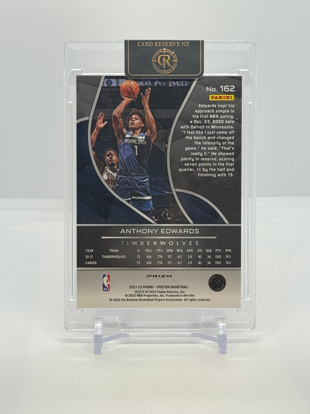 Anthony Edwards Spectra back