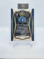 2020-21 Panini Select Anthony Edwards #169 — Premier Level - Retail Blue Base Rookie back