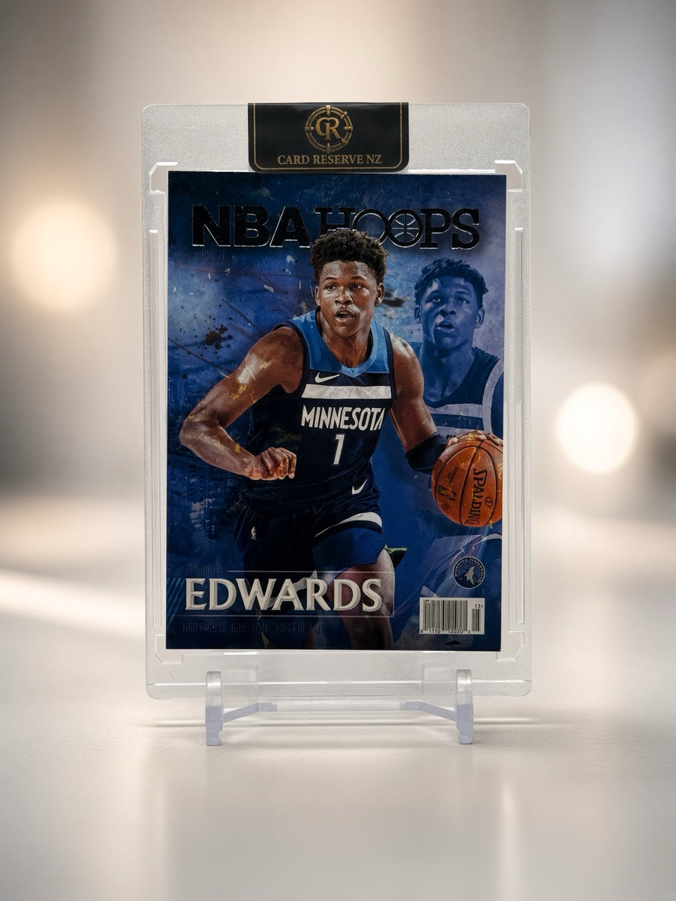 Anthony Edwards Panini NBA Hoops Rookie Special Base front - actual card