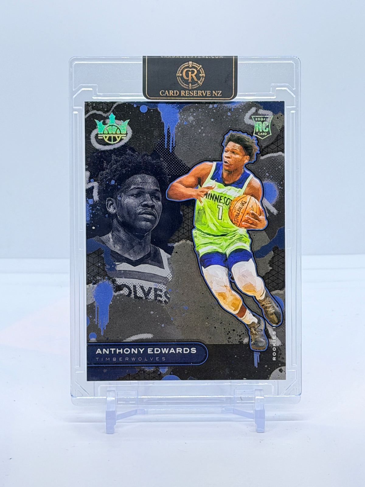 Anthony Edwards Panini Court Kings Rookies Level II front - actual card