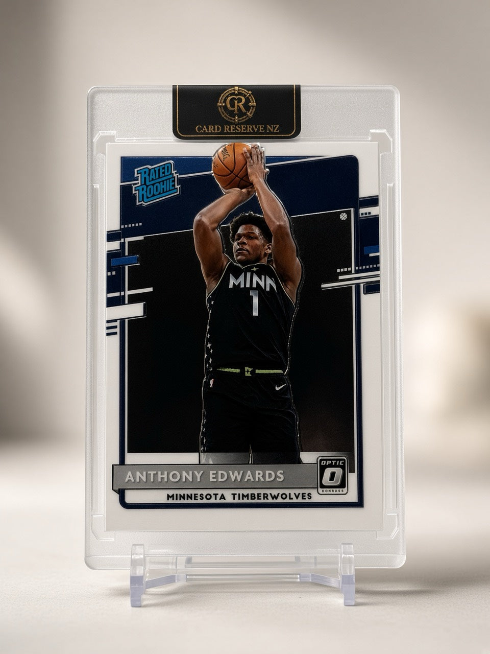 Anthony Edwards Donruss Optic base front — actual card