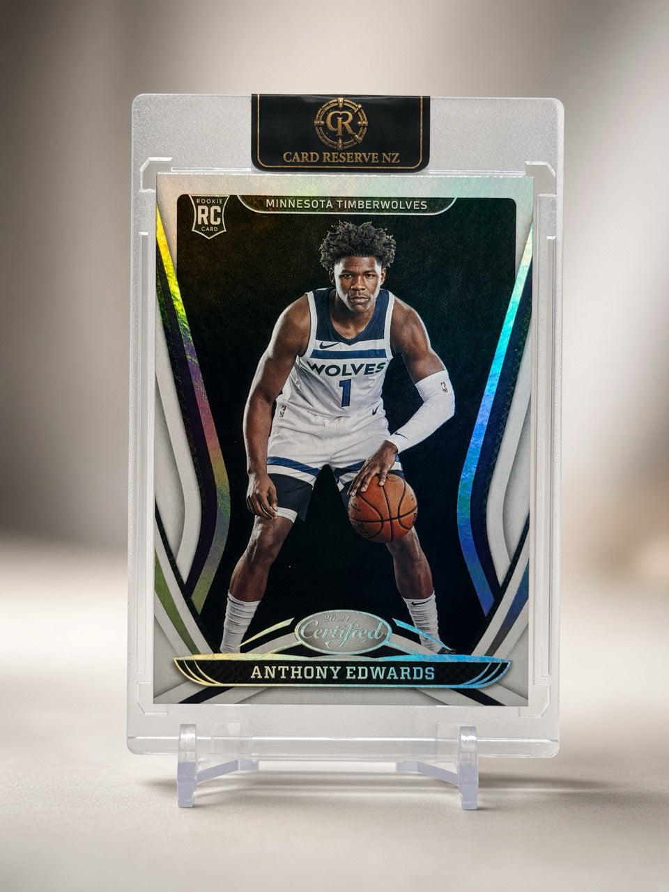 Anthony Edwards Certified base front — actual card