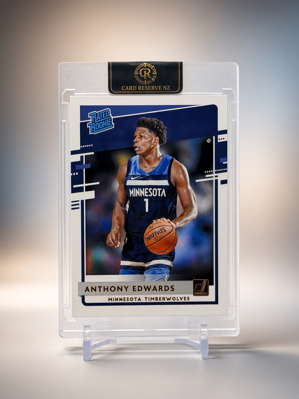 2020-21 Panini Donruss Anthony Edwards Rated Rookie Base #201 — front