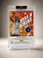2020-21 Panini NBA Hoops Anthony Edwards Rise N Shine Memorabilia #RNS-AED — back