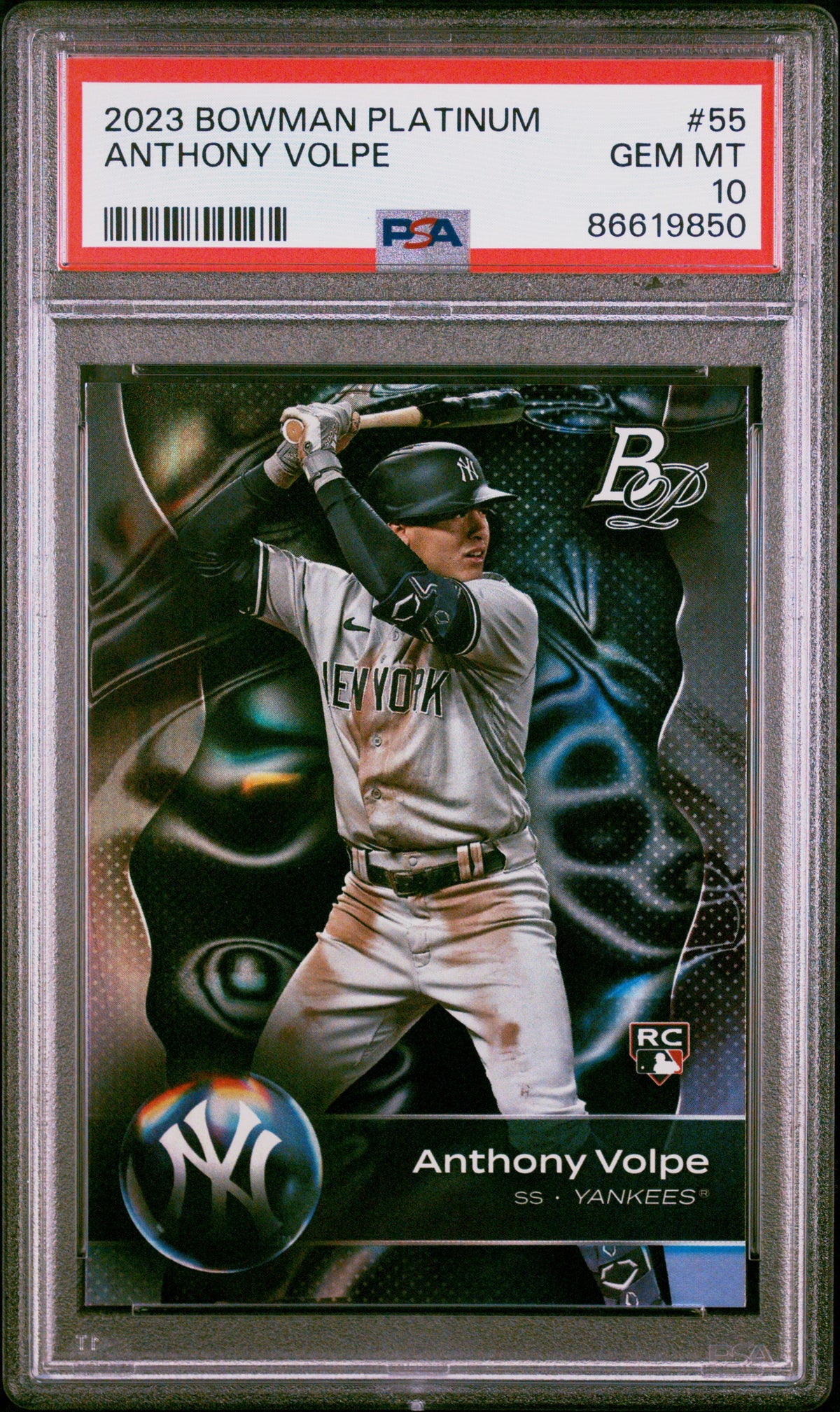 Anthony Volpe PSA 10 cert 86619850 front