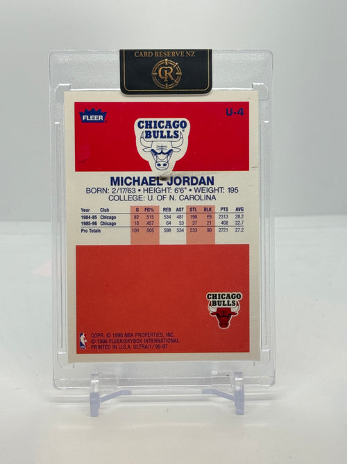 1996-97 Fleer Ultra Michael Jordan Ultra Decade U-4 — Raw — back