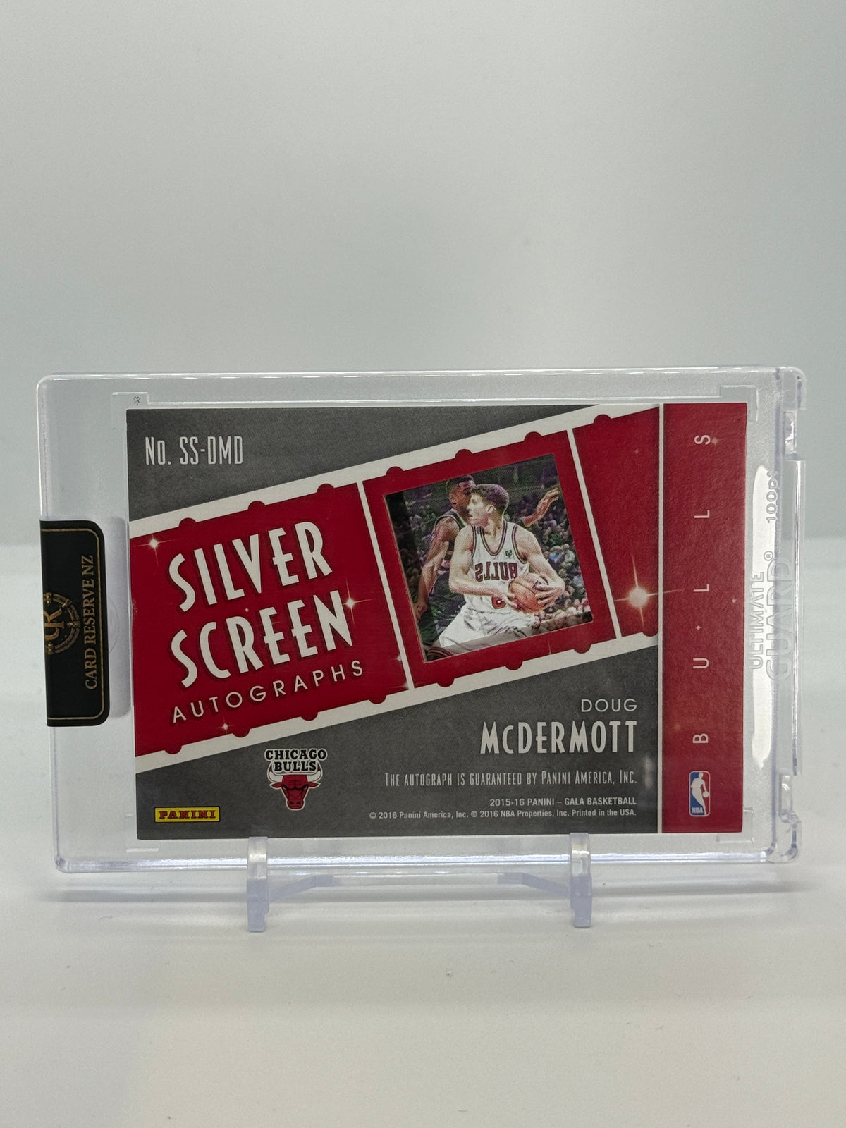 2015-16 Panini Gala Doug McDermott Silver Screen Autographs Red Ink SS-DMD 06/10 — Raw — back