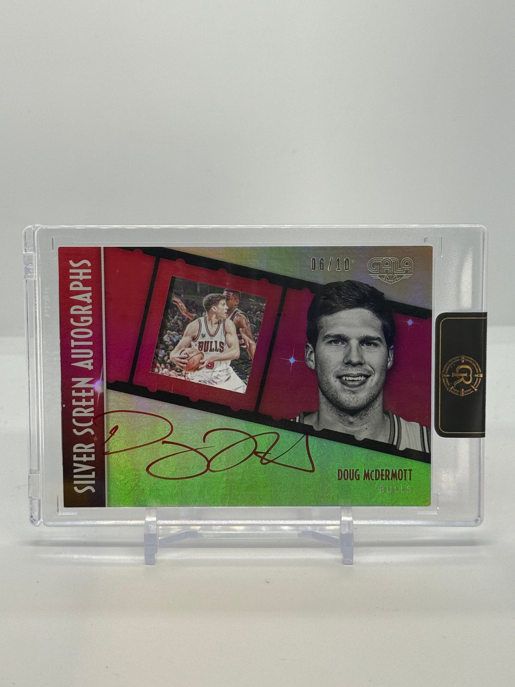 2015-16 Panini Gala Doug McDermott Silver Screen Autographs Red Ink SS-DMD 06/10 — Raw — front