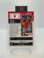 2023-24 Panini Contenders Optic Julian Phillips Rookie Ticket Variation International Red Autograph #117 — Raw — back