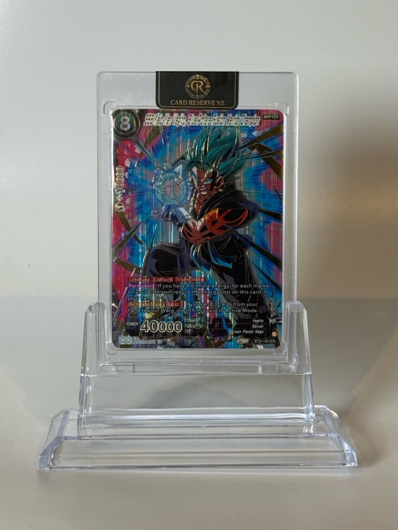 2026 Dragon Ball Super SS3 Vegito Fusion Warrior Secret Rare Gold Foil #BT24-139 — Raw — front