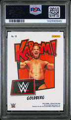 2023 Panini Revolution WWE Kaboom! Goldberg #19 — PSA 9 — reverse