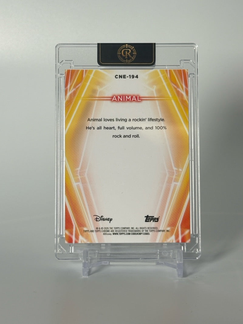 2026 Topps Chrome Disney Animal Gold Shimmer #CNE-194 /50 — Raw — reverse