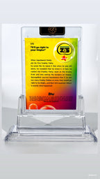 2025 Topps Chrome SpongeBob Sapphire It'll Go Right to Your Thighs! Gold #173 /50 — Raw — reverse