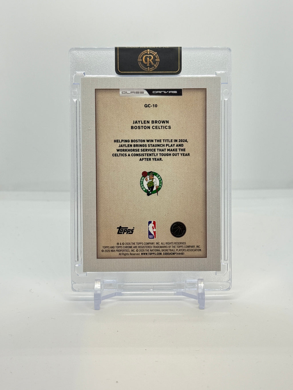 Jaylen Brown 2025-26 Glass Canvas back