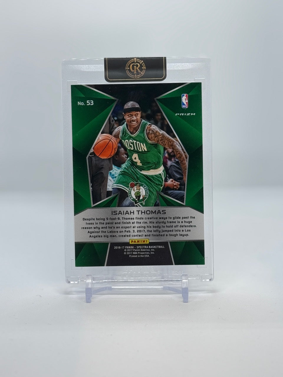Isaiah Thomas 2016-17 Silver Prizm back