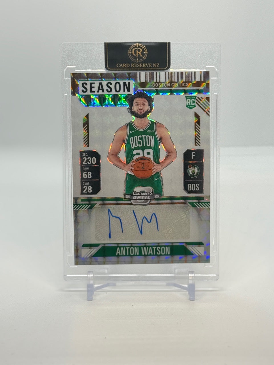 Anton Watson 2024-25 Contenders Optic Rookie Season Ticket Autograph Choice front