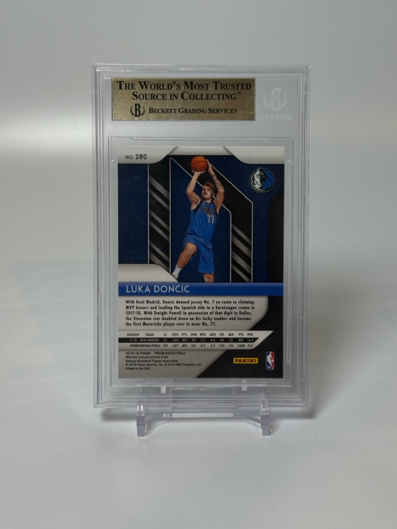 2018-19 Panini Prizm Luka Doncic Rookie #280 — BGS 9.5 — reverse