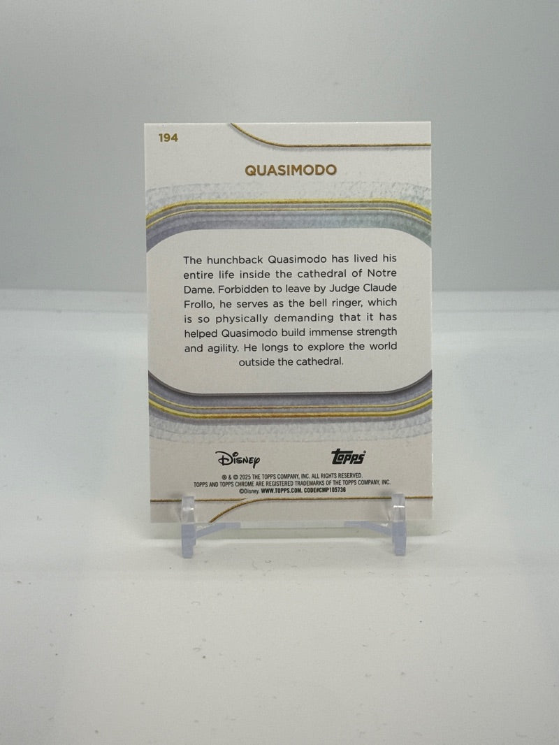 2025 Quasimodo Yellow Mini Diamond Refractor #194 — back