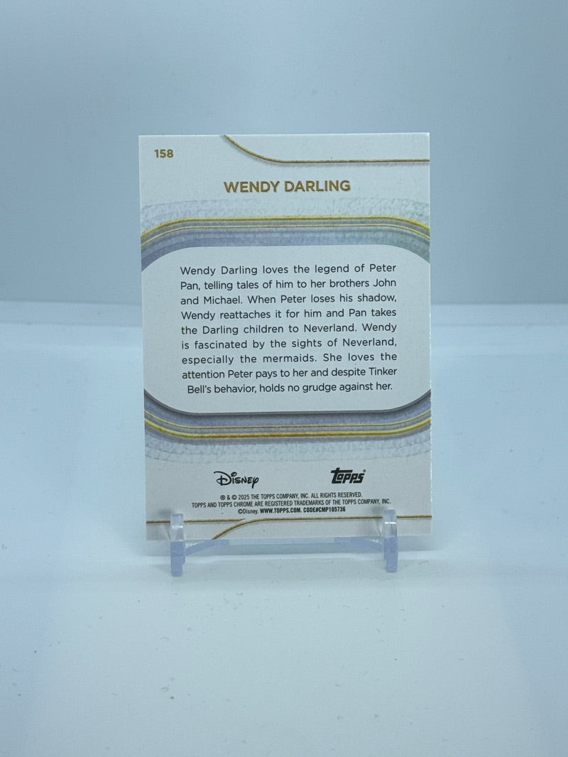 2025 Wendy Darling Mini Diamond Refractor #158 — back
