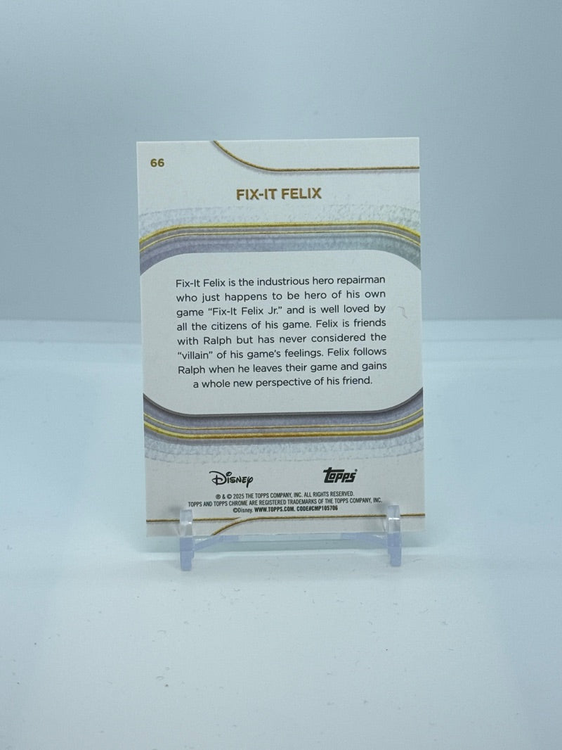 2025 Fix It Aqua Mini Diamond Refractor  055/199 #66 — back