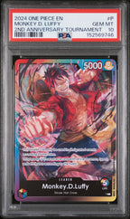 2024 One Piece Monkey D. Luffy 2nd Anniversary Tournament Promo — PSA 10 — front