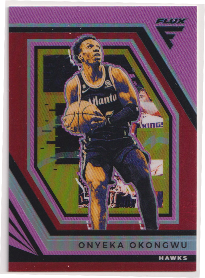 03 — 2022-23 Panini Flux Onyeka Okongwu Red (unnumbered) #198 — Raw — actual card front