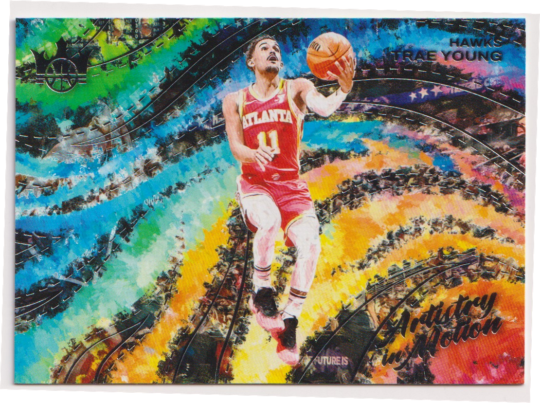 2024-25 Panini Court Kings Trae Young Artistry in Motion #12 — actual card front scan